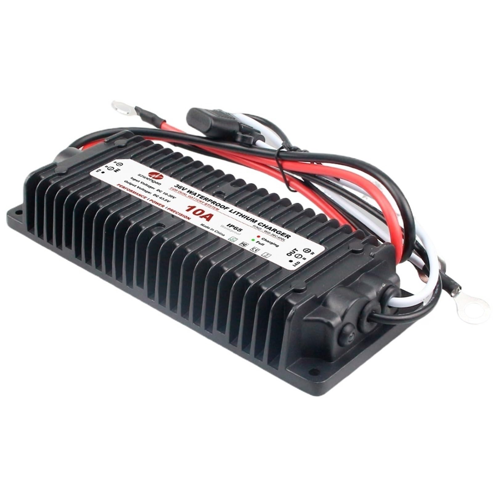 Porte-fusible chargeur batterie étanche 12V 24V à 43.8V 10A DC-DC lithium Lifepo4 36V