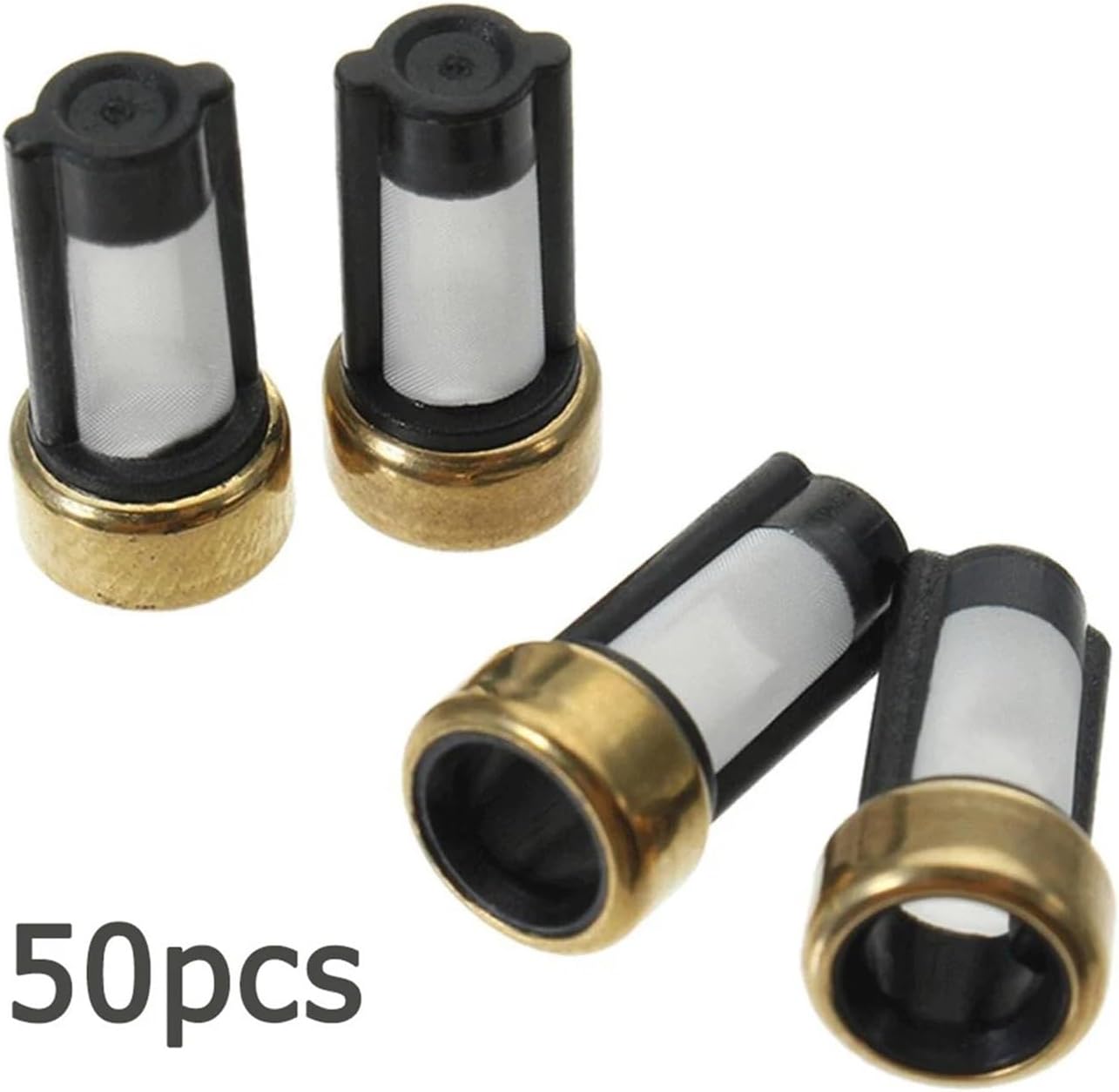 50pcs Fuel Injector Micro Basket Filter Universal Compatible For ASNU03C Injector Repair Tools 6 * 3 * 12mm Auto Replacement Parts
