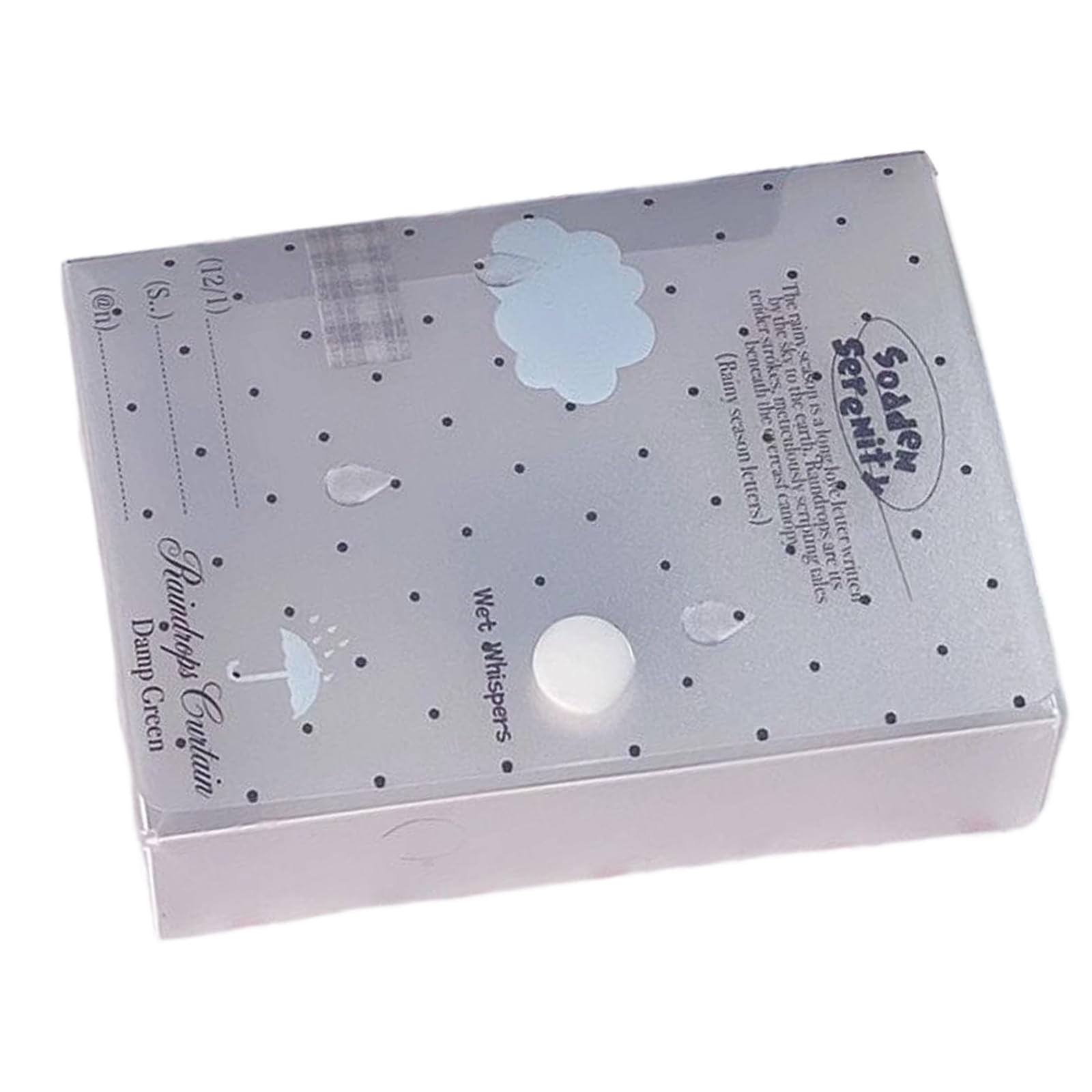 Geavonyg Card Storage Case Waterproof PP Organiser Box for 3Inch Collectible Cards Business Cards and Note Memo Sheet Frosted Box