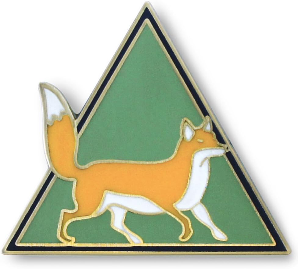 Dorrarium Mr. Fox Lapel Pin | Enamel Pin | Hat Pin | Vintage Surplus Badge