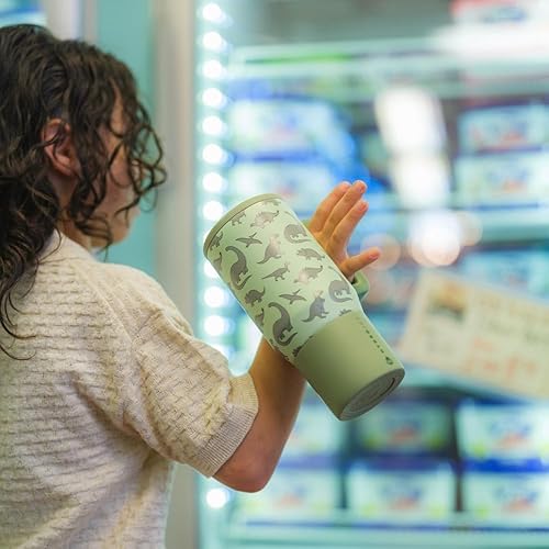 Miniatura 5 de HydroJug Botella de agua aislada de 20 onzas para niños con popote abatible y asa, a prueba de fugas y duradera, perfecta para la escuela, deportes,