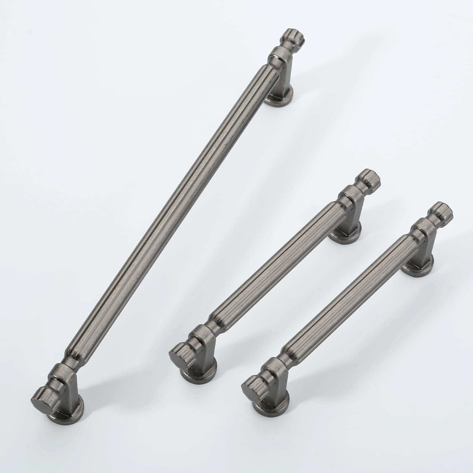 FURNIWARE 10 stuks keukengrepen, boorgatafstand 96 mm, meubelgreep, kastgrepen, ladegrepen, voor badkamerdeur, antiek nikkel FURNIWARE 10 stuks keukengrepen, boorgatafstand 96 mm, meubelgreep, kastgrepen, ladegrepen, voor badkamerdeur, antiek nikkel