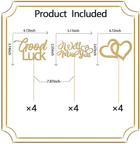 Miniatura 2 de We Will Miss You - Palitos de centro de mesa decoración de fiesta para despedida de soltera jubilación adiós a Felicia decoración de fiesta de