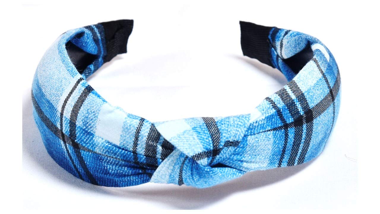 Stripes Design Korean Style Solid Fabric Knot Hairband Headband/Hair Accessories for Girls and Woman(Skyblue, Pack of 1) Stripes Design Korean Style Solid Fabric Knot Hairband Headband/Hair Accessories for Girls and Woman(Skyblue, Pack of 1)