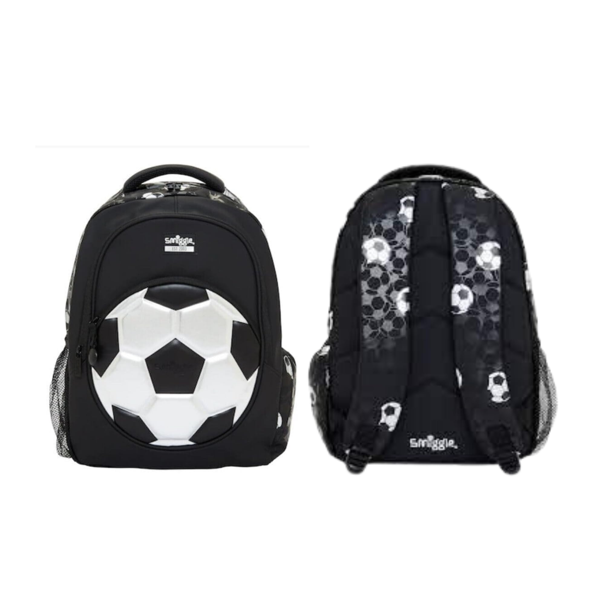 Rainbow Gifts InternationalSmiggle Football Striker Backpack for Boys and Girls with Laptop Compartment and Drink Bottle Sleeves