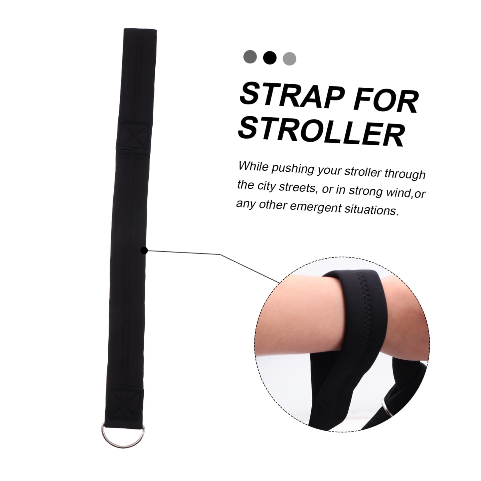 Yardwe 7 Pezzi Cinturino Sicurezza Passeggino Neoprene con Cintura Polso Perdita per Guinzaglio Pratico e Leggero per Controllo Passeggino Outdoor