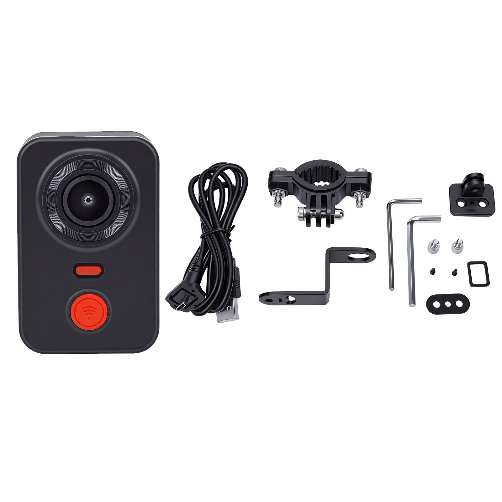 Acouto Kamera Motocyklowa Kamera Rowerowa Rejestrator Rowerowy Wideo 2K