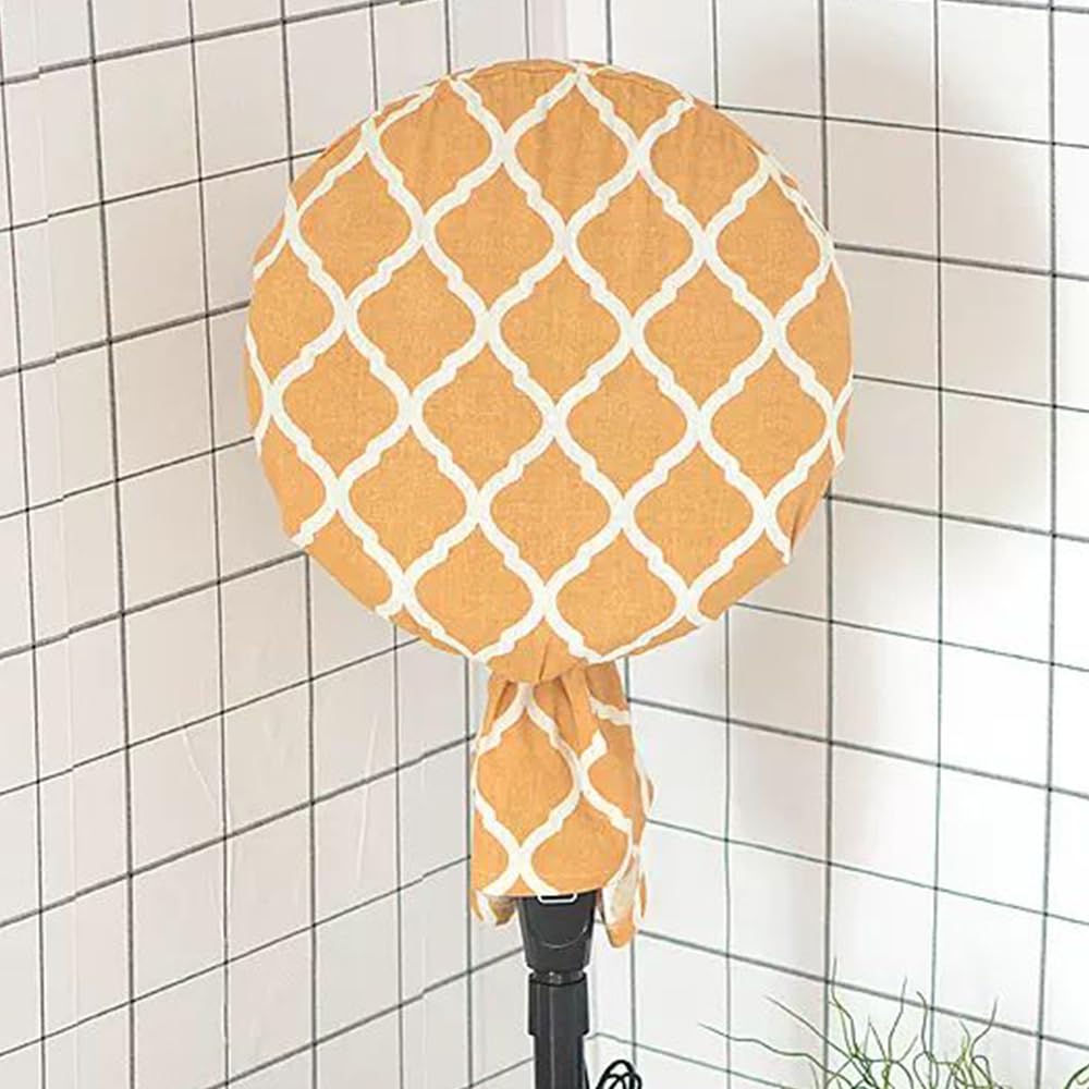 ONECHANCE 18-20 inch Fan Dust Cover Standing Fan Cover Heavy Duty Fabric Washable Fan Cover Dustproof Protective Cover for Pedestal Stand Fan Floor Fan Color Rhombus