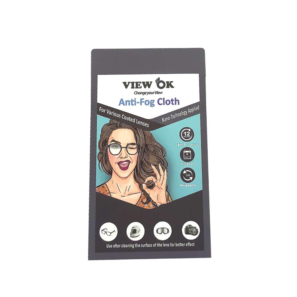VIEW OK Anti-Fog Cloths for Eyeglasses