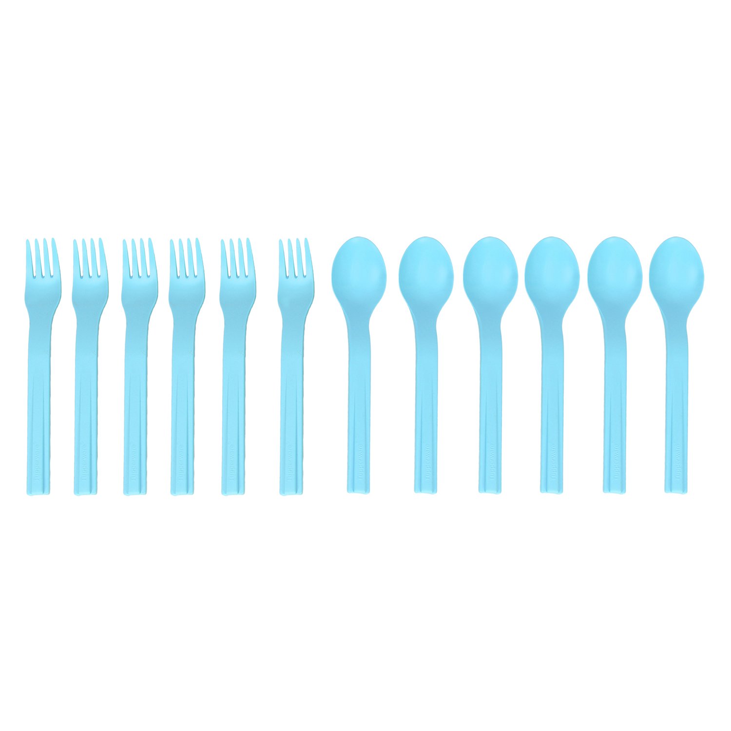 Tupperware On The Go Plastic Spoon and Fork Set, 12-Pieces