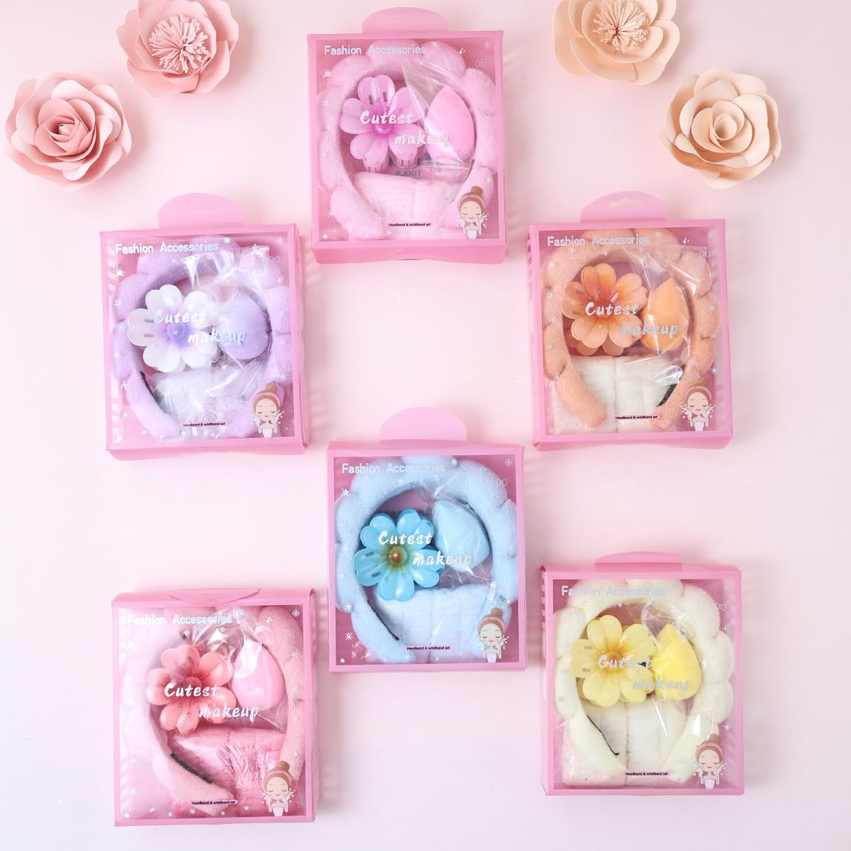 Diademas de spa para lavarse la cara, maquillaje, cuidado de la piel, diadema para mujer, diadema de belleza facial de burbujas, diadema de toalla de ducha hinchada — view 5