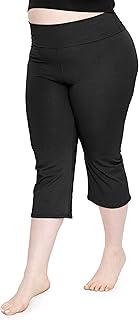 Women's and Plus Size Capri Yoga Pants| Small - 7X | Made in The USA