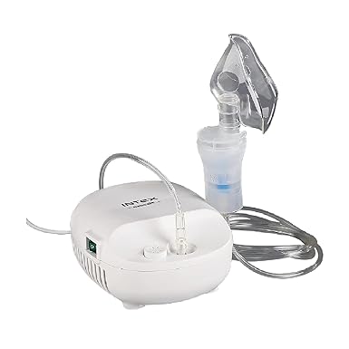 Intex Nebcare Compressor Nebulizer for Adult and Kids Complete Kit Nebulizer (White)