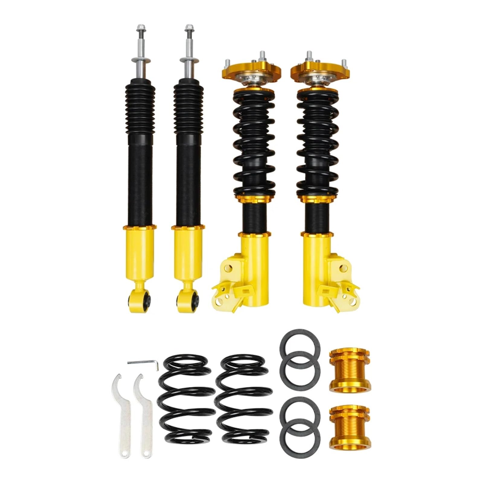 Amortyzatory samochodowe amortyzatora Zestaw obniżający amortyzatory Coilovers do Hondy Civic 2006-2011, regulowane na wysokość amortyzatory Coilovers(Silver)