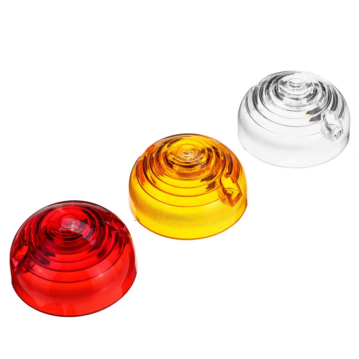 Kit 8 Lenti Per Luci Indicatore Defender E Series 3 - Copriobiettivo In ABS Giallo/Bianco/Rosso | Fino Al 1995 - Foto 3