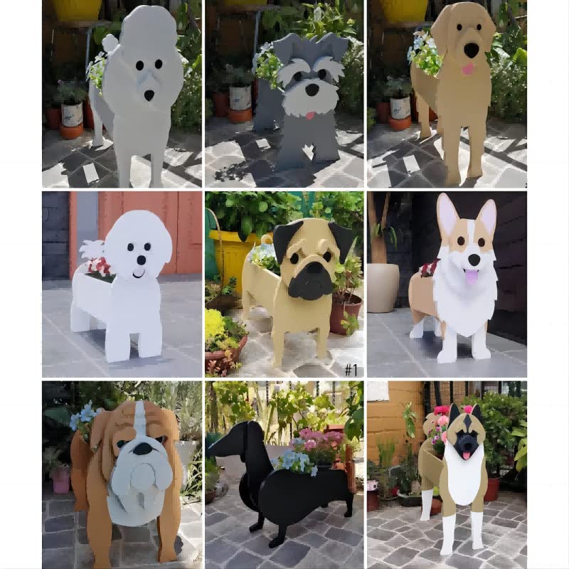 Amazon | 犬の形 多肉植物 サボテン鉢 PVC植木鉢 北欧 シュール