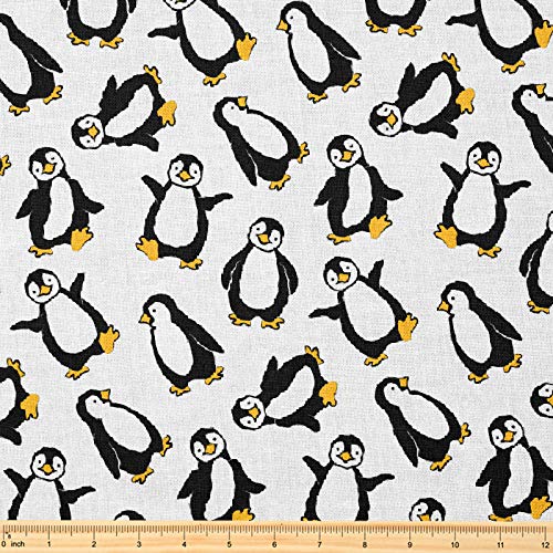 Premium Cute Baby Penguins Fabric by the Yard - 58" x 1 Yard Soft Polyester for Sewing, Quilting, Crafts, and Home Décor 3 Premium Cute Baby Penguins Fabric by the Yard - 58" x 1 Yard Soft Polyester for Sewing, Quilting, Crafts, and Home Décor - Image 2