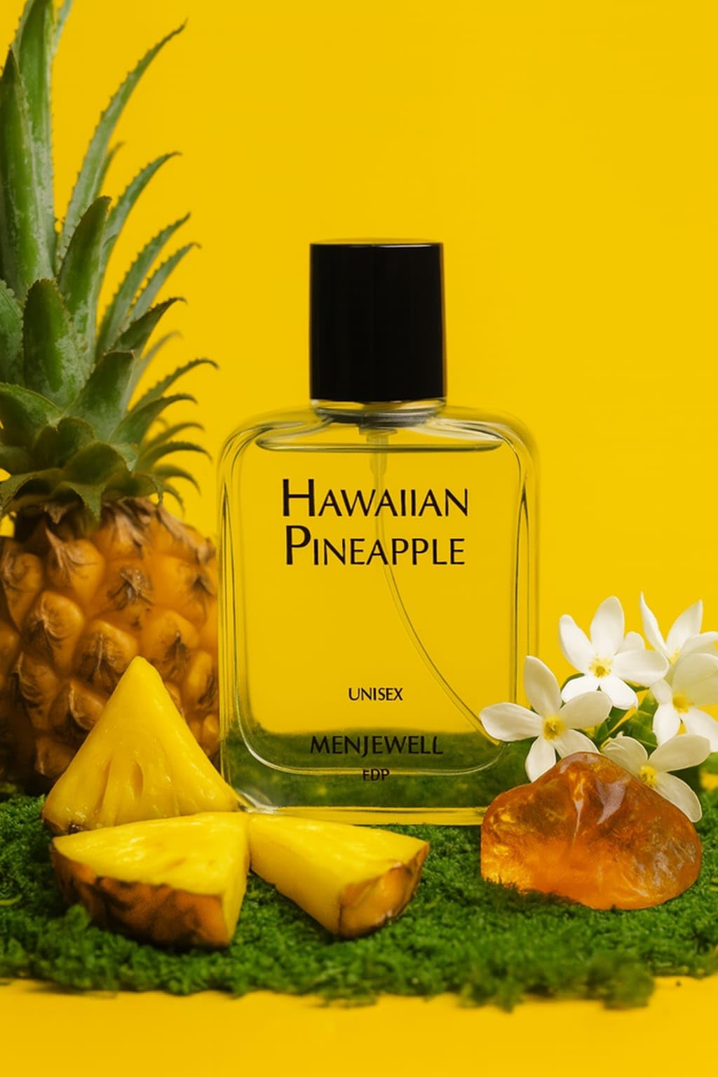 Menjewell Luxury HAWAIIAN PINEAPPLE Unisex Eau De Parfum, Perfume with Jasmine, Amber, Pineapple, Long Lasting fruity fragrance for Men and Women,50ml-image-15