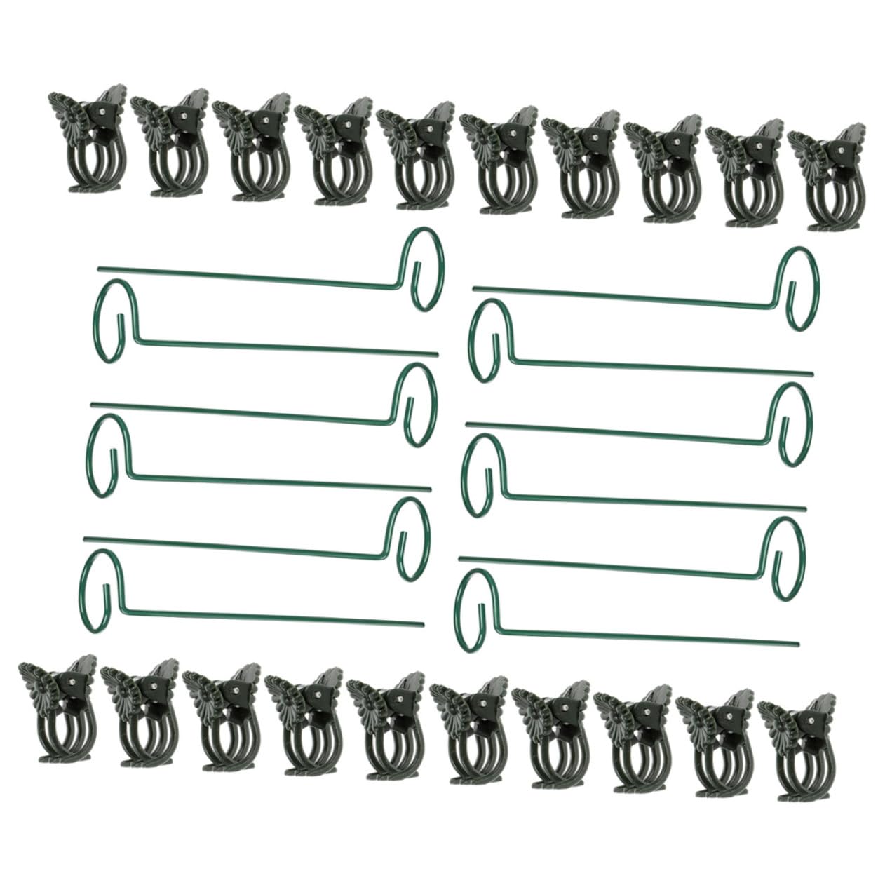 Soporte Metálico para Plantas Trepadoras con Clips Estructura Resistente para Interior y Jardín Estacas para Macetas y Plantas Enredaderas Color Aleatorio