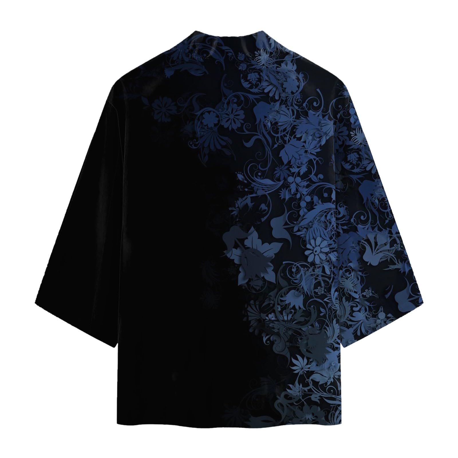 Kimono Giapponesi, Giacche Haori in Stile Cinese, Maniche a 3/4, Cappotto Aperto sul Davanti, Kimono Primavera-Estate Yukata Capispalla Cardigan Uomo Cotone Cardigan Harajuku Kimono Camicia Uomini