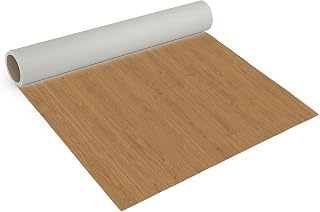 CV Bodenbelag Holz Chene, 100x200 cm, pflegeleichter PVC Vinylboden, Meterware für Küche und Wohnzimmer