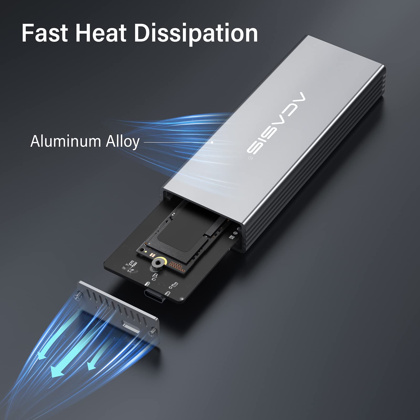 ACASIS USB C 3.2 SSD Enclosure for Apple Flash SSDs 12+16 PIN