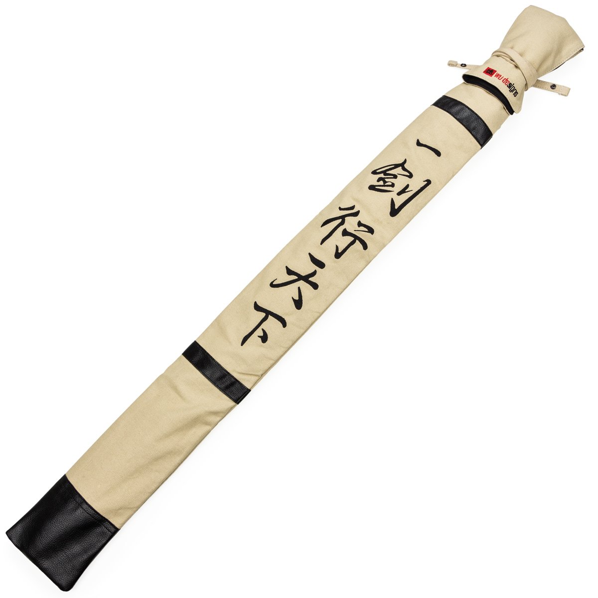 Taiji - Funda para espada con texto en alemán "Mit ein espada unter dem Himmel gehen - Tai Chi - Jian", color beige