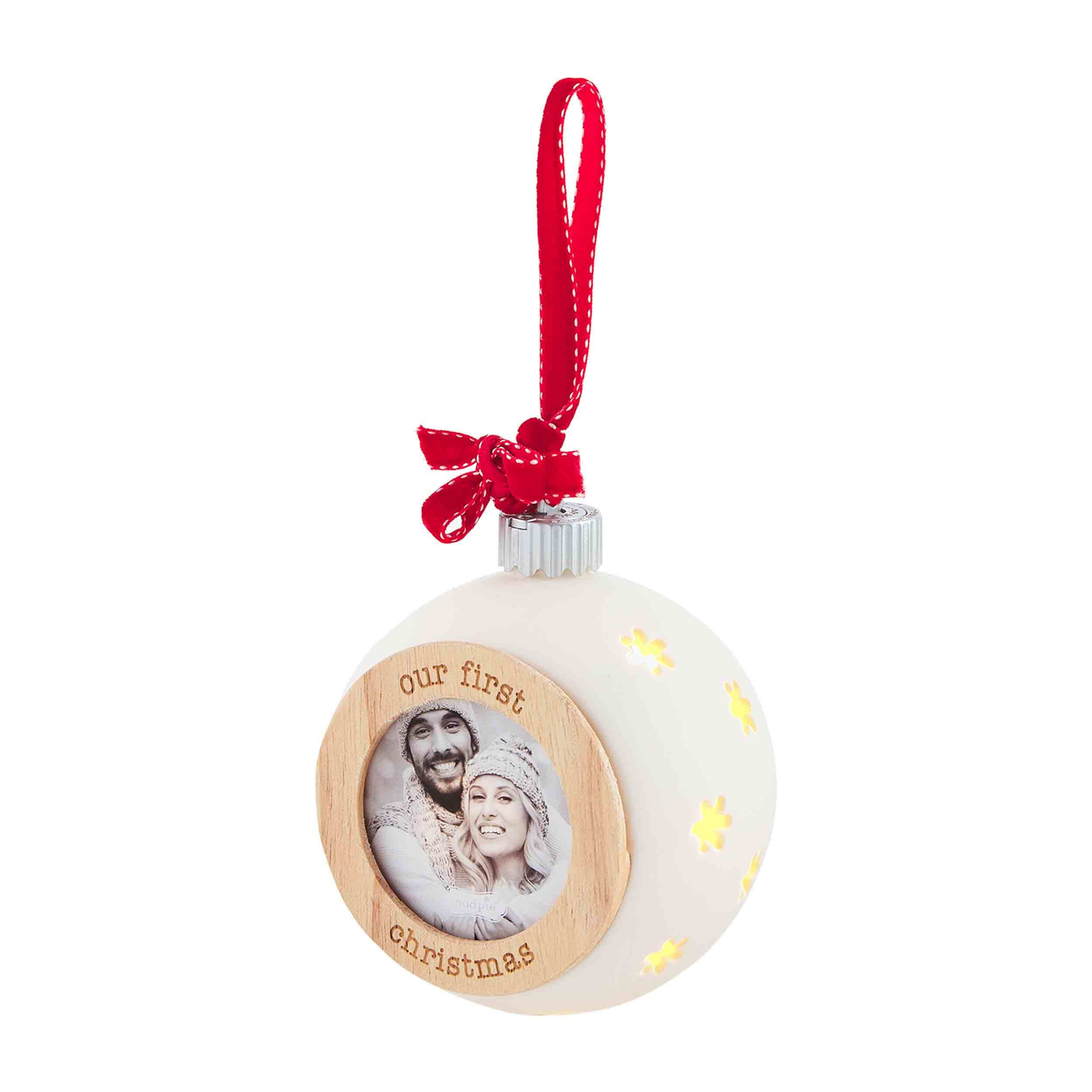 Mud Pie Cermaic Christmas Ornament, First, 4