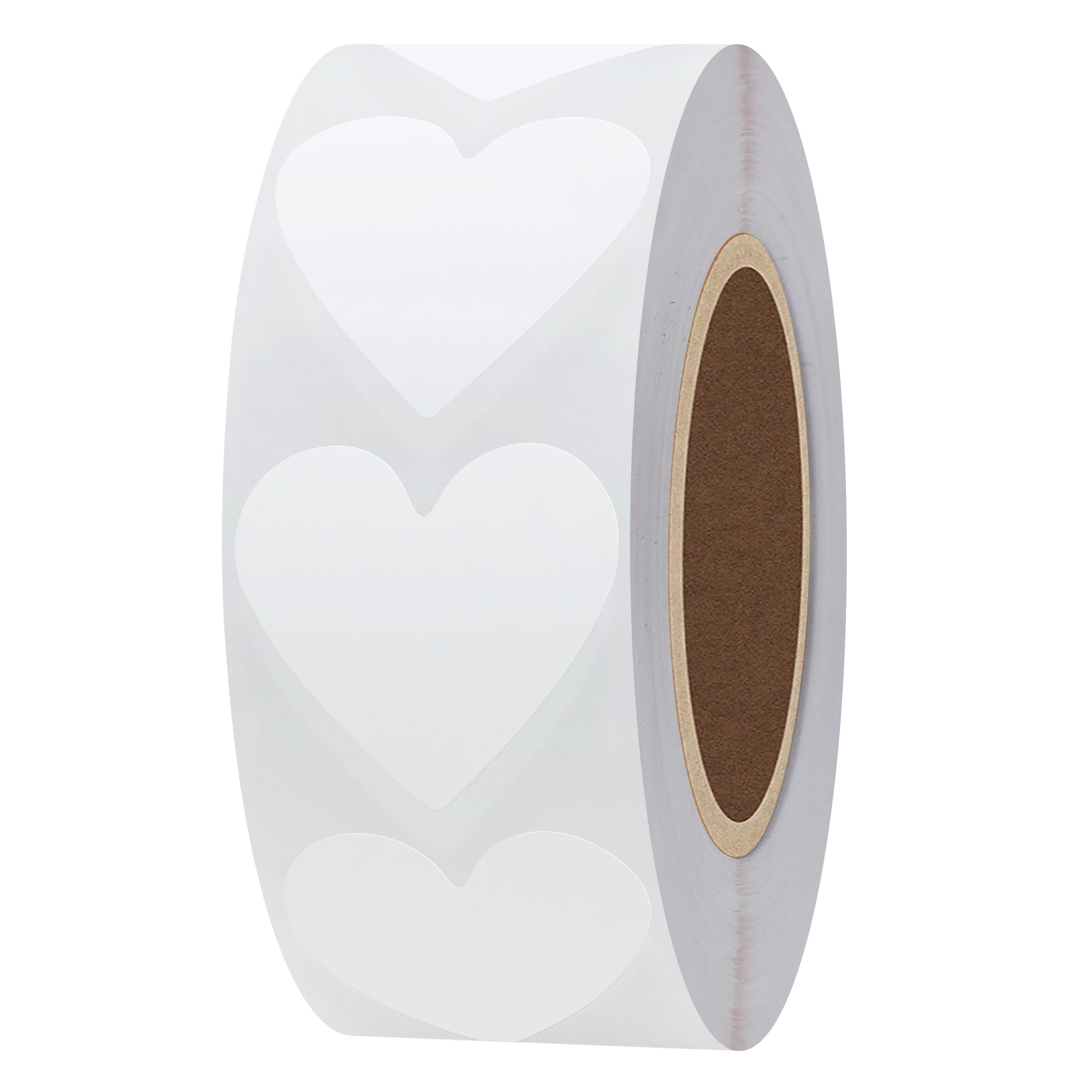 Hylabelest Color Coding Dot Love Shape Labels 30mm Love Heart White Stickers — image 1
