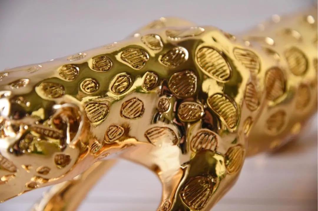 ジャガー（ゴールド）置物 Amazon.co.jp: 置物 オブジェ インテリア ジャガー 動物 雑貨