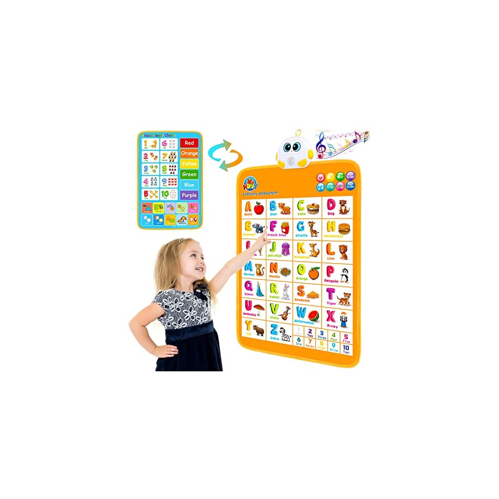 Electronic Alphabet Wall Chart, Talking ABC Interactive Alphabet Poster