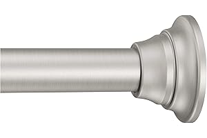 Adjustable 44-72" Tension-Mounted Straight Shower Curtain Rod