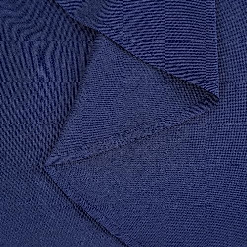 Zdada Blue Round Table Cloth, 152cm/60Inch Large Circular Table Cloths - Image 4
