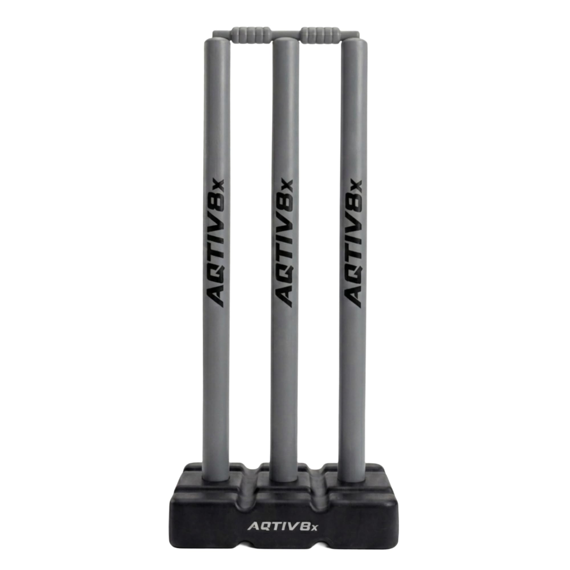 Plastic Cricket Wicket Set Full Size with 1 Base, 2 Bails & 3 Wickets (Grey)-image-49