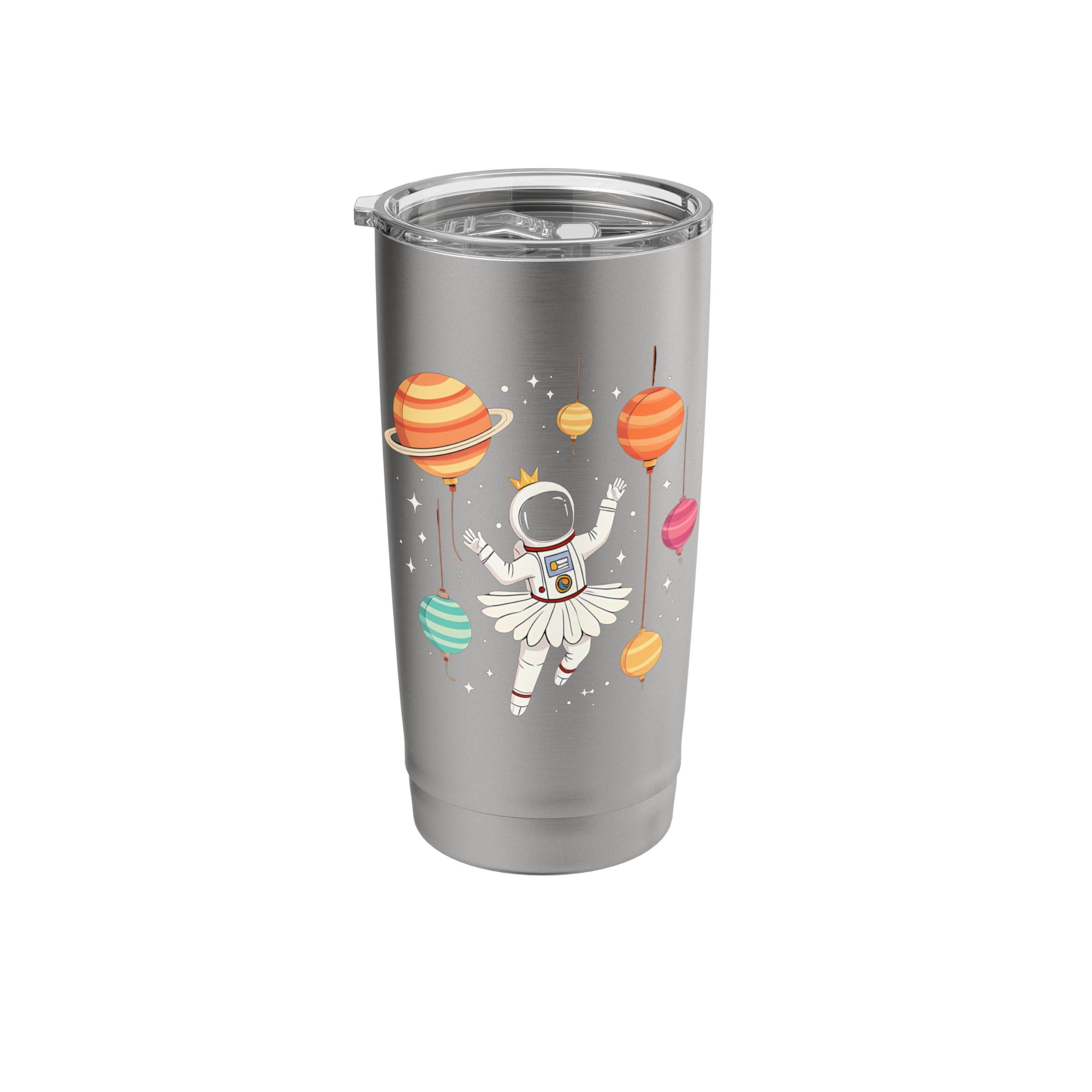 Ballerina Girl Space Astronaut Ballet and Space Stainless Steel Insulated Tumbler