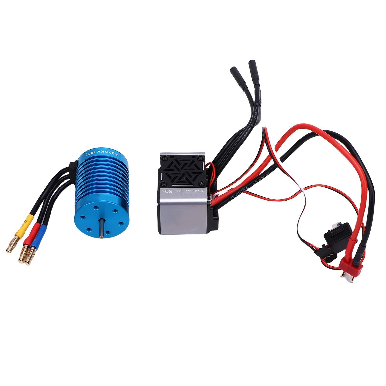 YUYTE Zestaw Silnika Bezszczotkowego RC z Silnikiem 4370KV i Regulatorem