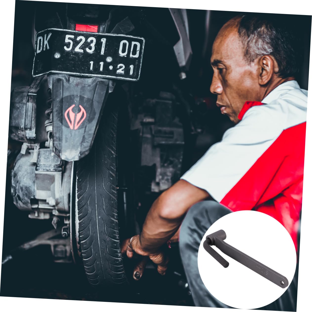 Cabilock Motorcycle Adjustment Tools Pcs Motorbike Screw Wrench Spanner Precision Craftsmanship for Motor Bike Valve Adjustment