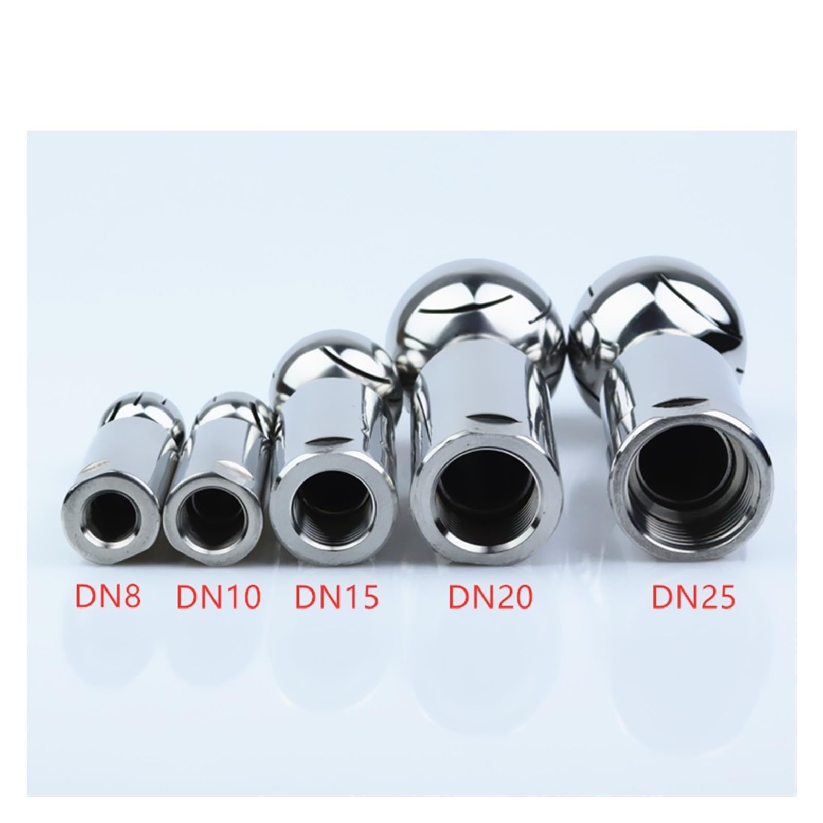 PAKMEZ 1Pcs 1-1/4" 304 Stainless Rotary Spray Ball Female Thread CIP Tank Cleaning Head 360 Degree Coverage Wash Fitting