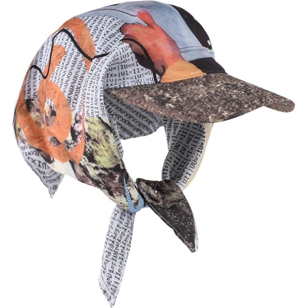 Fituenly Breathable Summer Chemo Headwear for Women, Brim Visor Hat Beanie, Newspaper Boy Hat with Scarf Bandana Streetwear