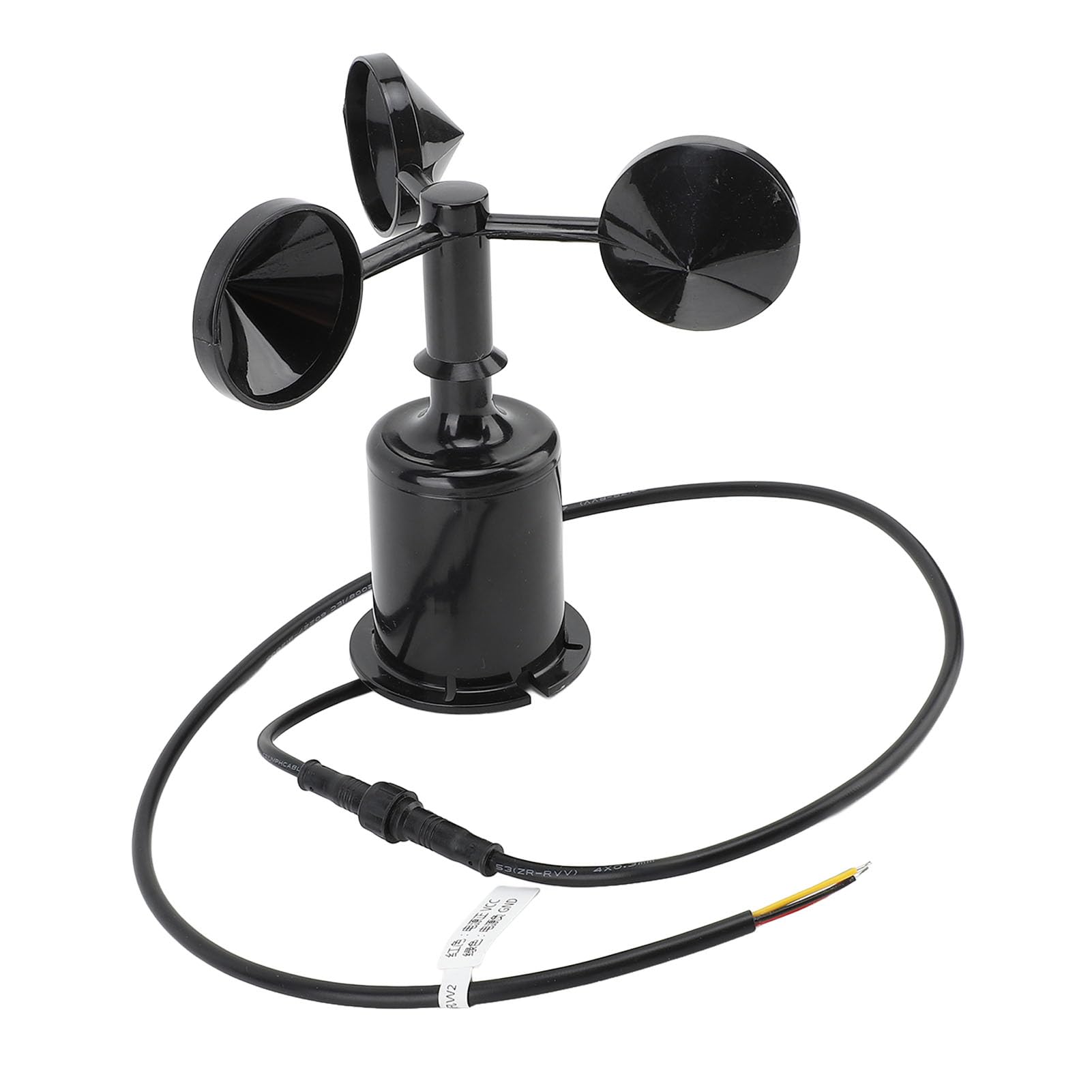 Anemometro professionale ad alta precisione con 3 coppe, sensore di velocità del per uso industriale 9-30V