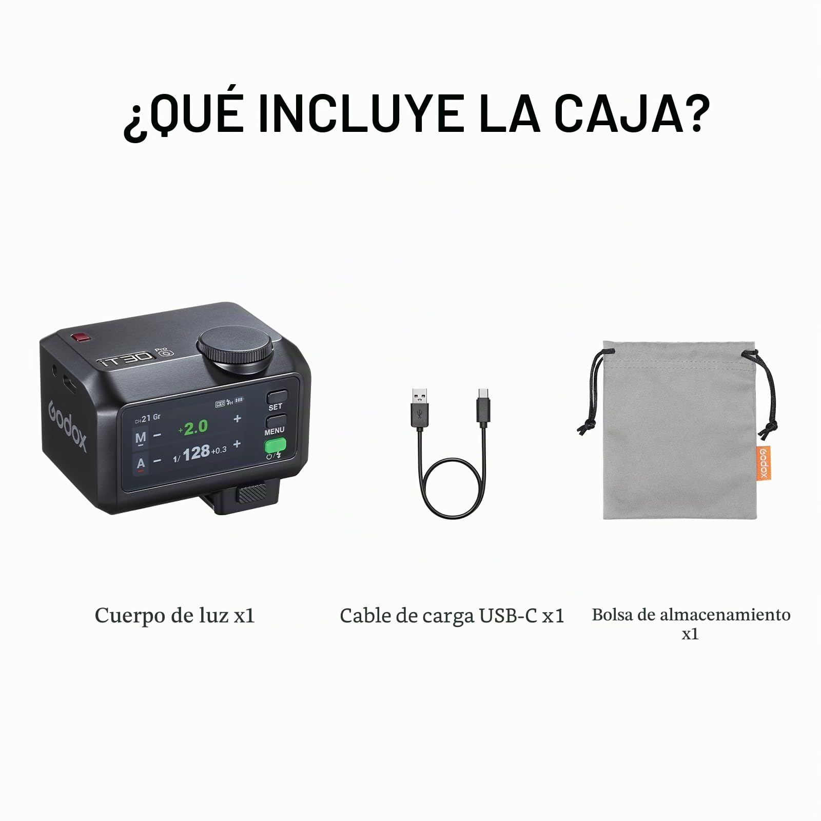 Flash para cámara GODOX iT30Pro-F, exposición automática TTL, Sistema de 2,4 GHz, sincronización de Alta Velocidad de 1/8000 s, Flash pequeño, Compatible con cámaras Fuji