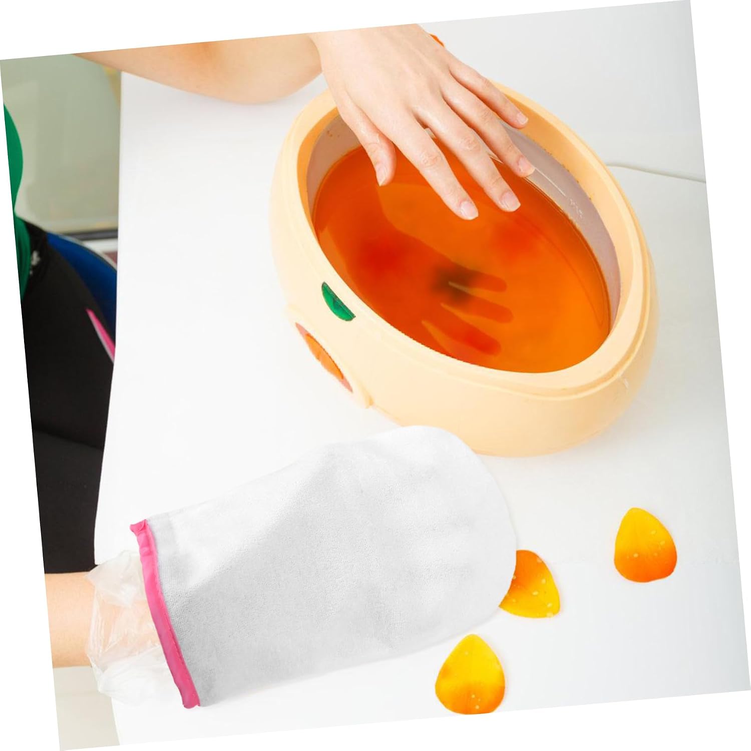 Paraffin Wax Mitts Nail Art Manicure Mitts for Women Hand and Foot Treatment Cloth Gloves Eczema Gloves Salon Supplies