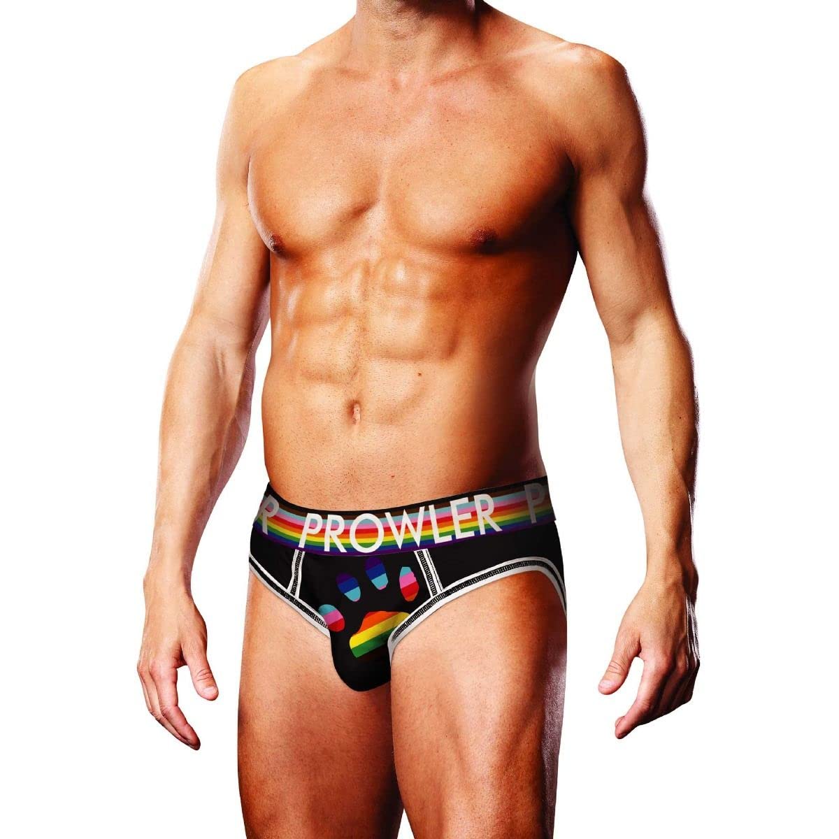 Prowler Black Oversized Paw Open Brief XL - UK Waist Size - 34" - 38" - One Count