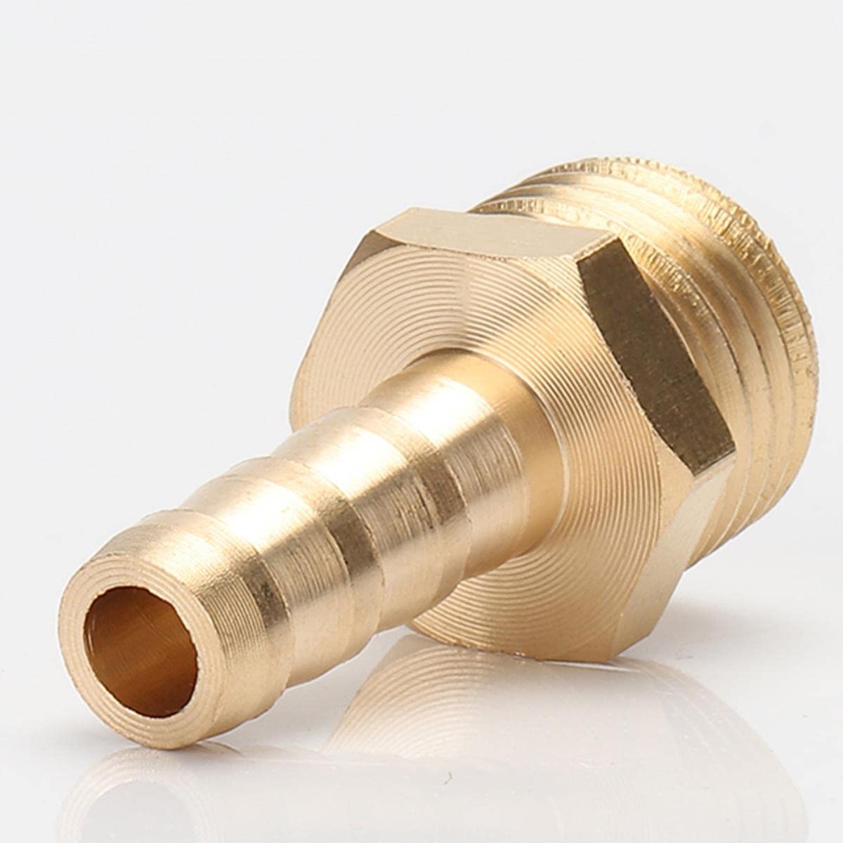Schlauchverbinder, Gartenschlauchverbinder, Messing-Schlauchverbinderhülse 4 6 8 10 12 Pagodentyp 1/8” 1/4” 1/2” 3”” BSP-Außengewinde-Kupferverbinder,Schlauchverbind