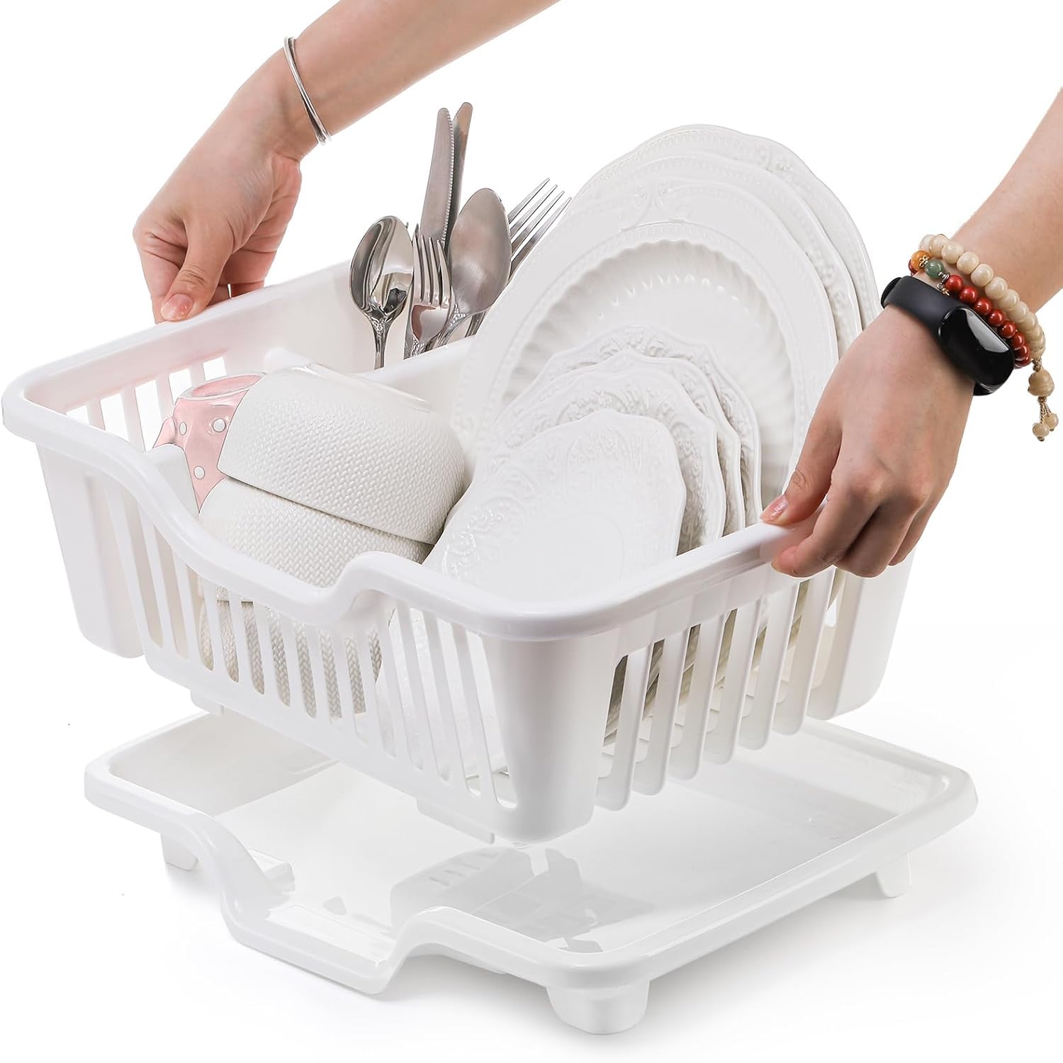 TASMAX Utensil Drying Rack - Keep Dishes Organized -4 TASMAX Utensil Drying Rack - Keep Dishes Organized -4
