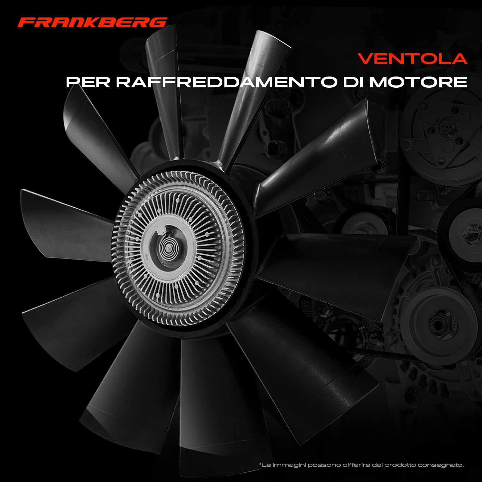 Frankberg Ventilatore di raffreddamento Compatibile con Serie 3 E46 2.2L Serie 5 E39 2.5L Serie 3 Cabriolet E46 3.0L Serie 3 Touring E46 2.2L Serie 3 E46 2.0L Replace# 11521712058