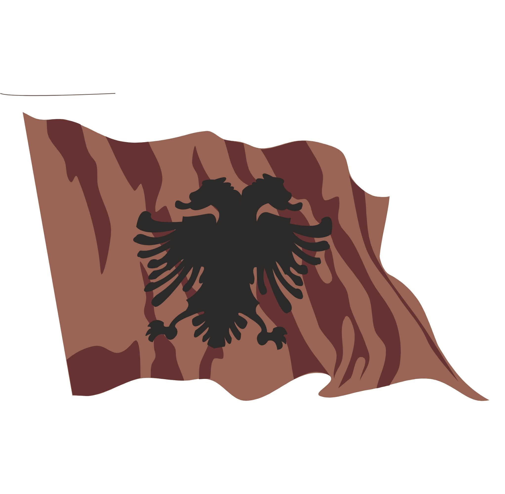U24 Bandiera per auto Albania Premium