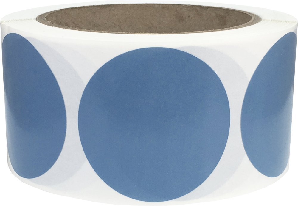 Buy Steel Blue Color Coding Labels for Organizing Inventory 2 Inch Round Circle Dots 500 Total