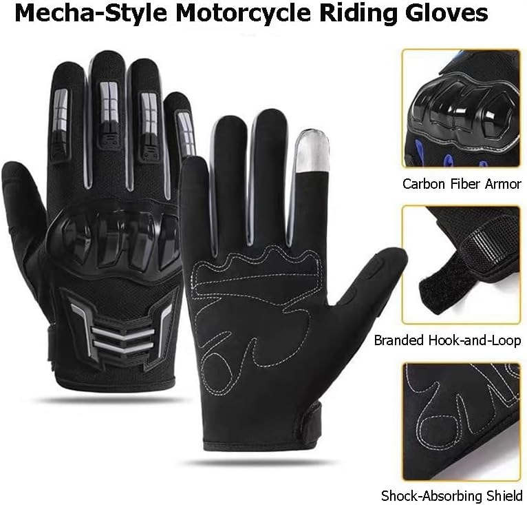 Miniatura 2 de Guantes protectores de carreras de motocicletas para hombre