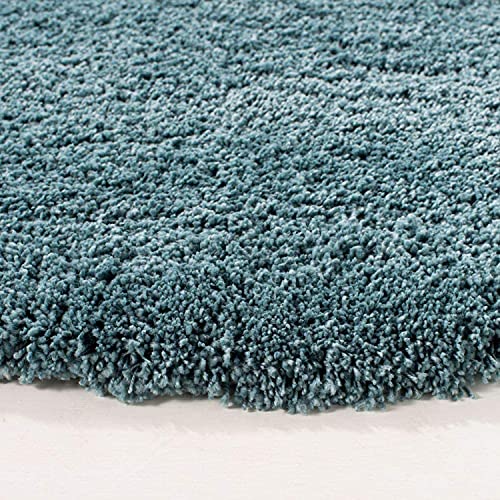 Image of CD Carpet Anti Slip Shaggy Fluffy Fur Rugs and Carpet for Living Room Bedroom Kids Room Plain Circle Carpets for Home with 2 Inch Thickness (Color Royal Blue Size 7x7 Feet Round)